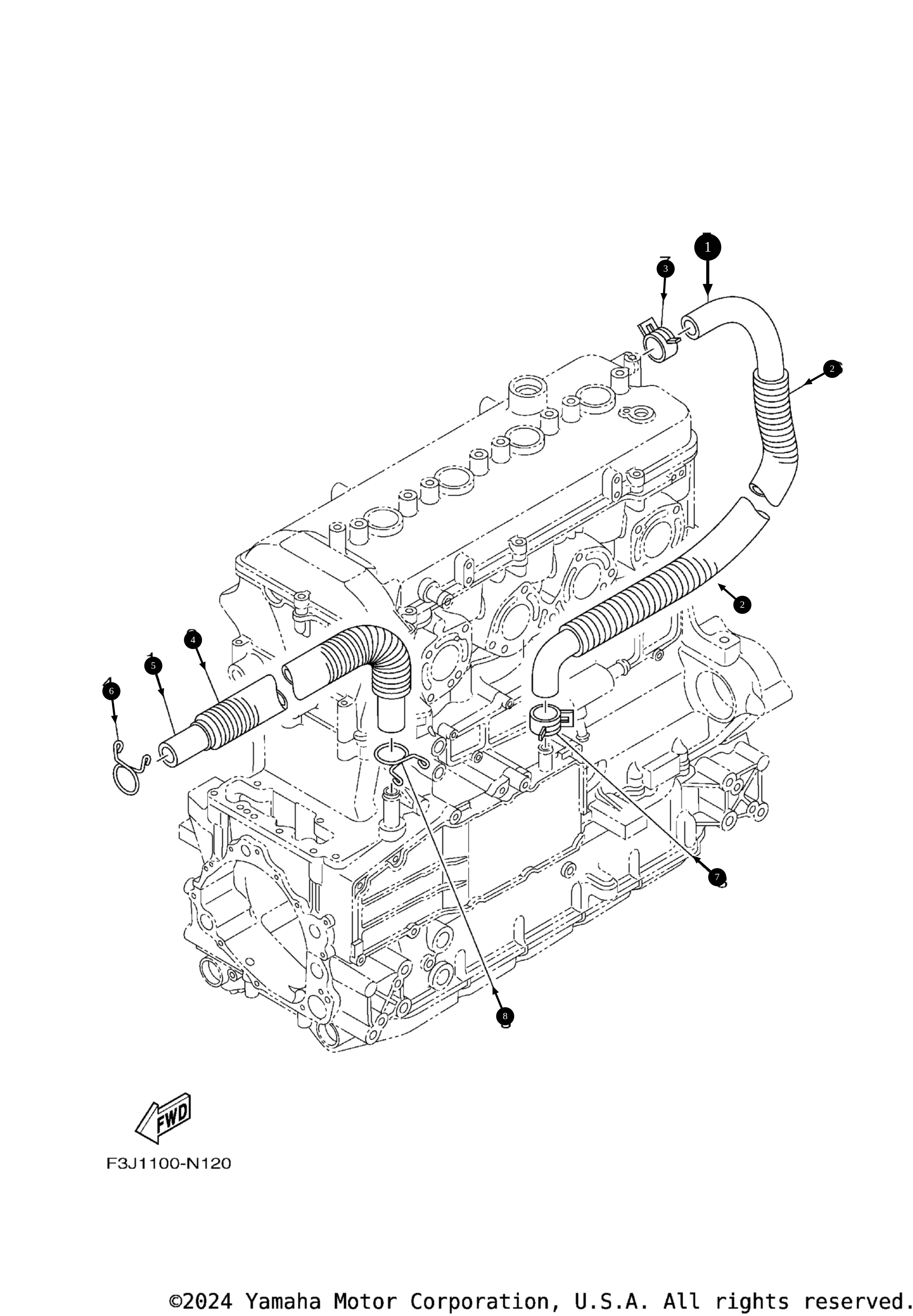 Engine parts diagram